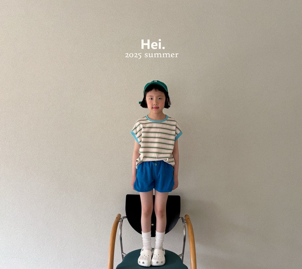 【予約】Hei.配色ボーダーTシャツ---hi021