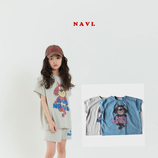 【予約】navi アミリーTシャツ---na048