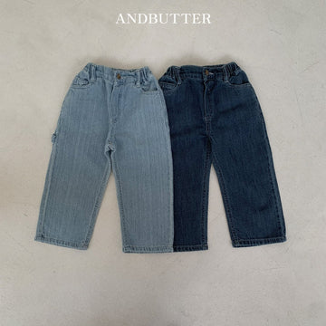 【予約】andbutter リネンデニムパンツ---an116
