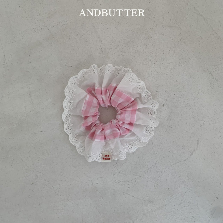 【予約】 andbutter チェックシュシュ---an101