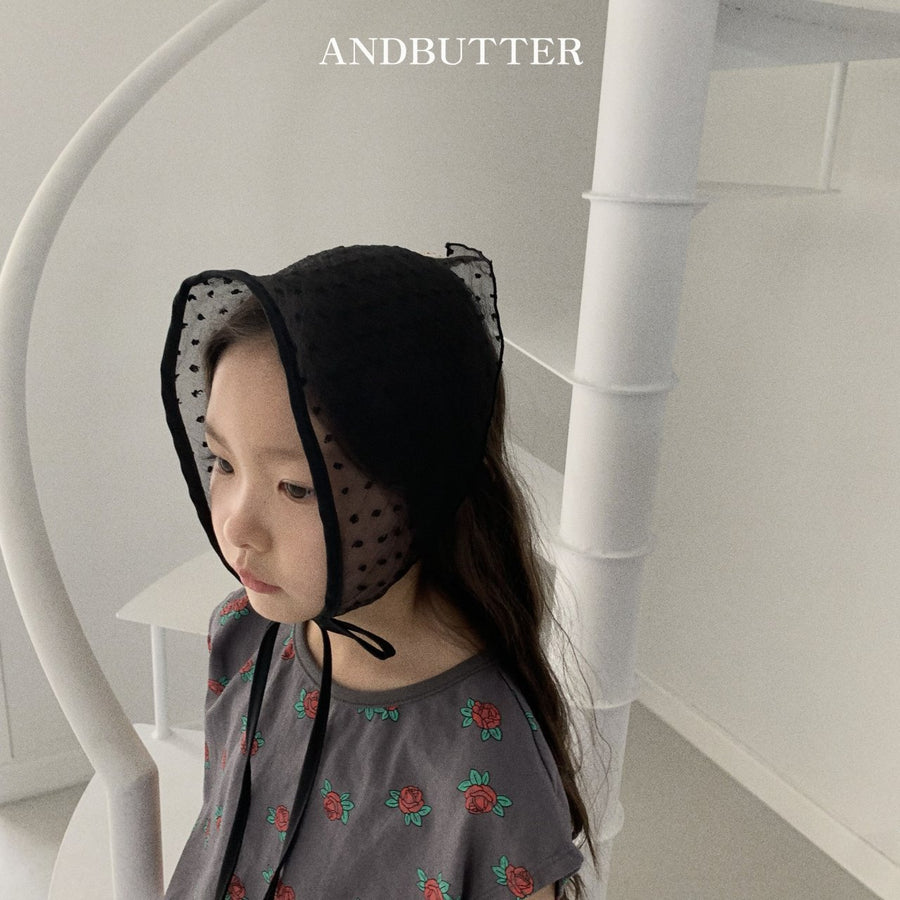 【予約】andbutter レースボネット---an118