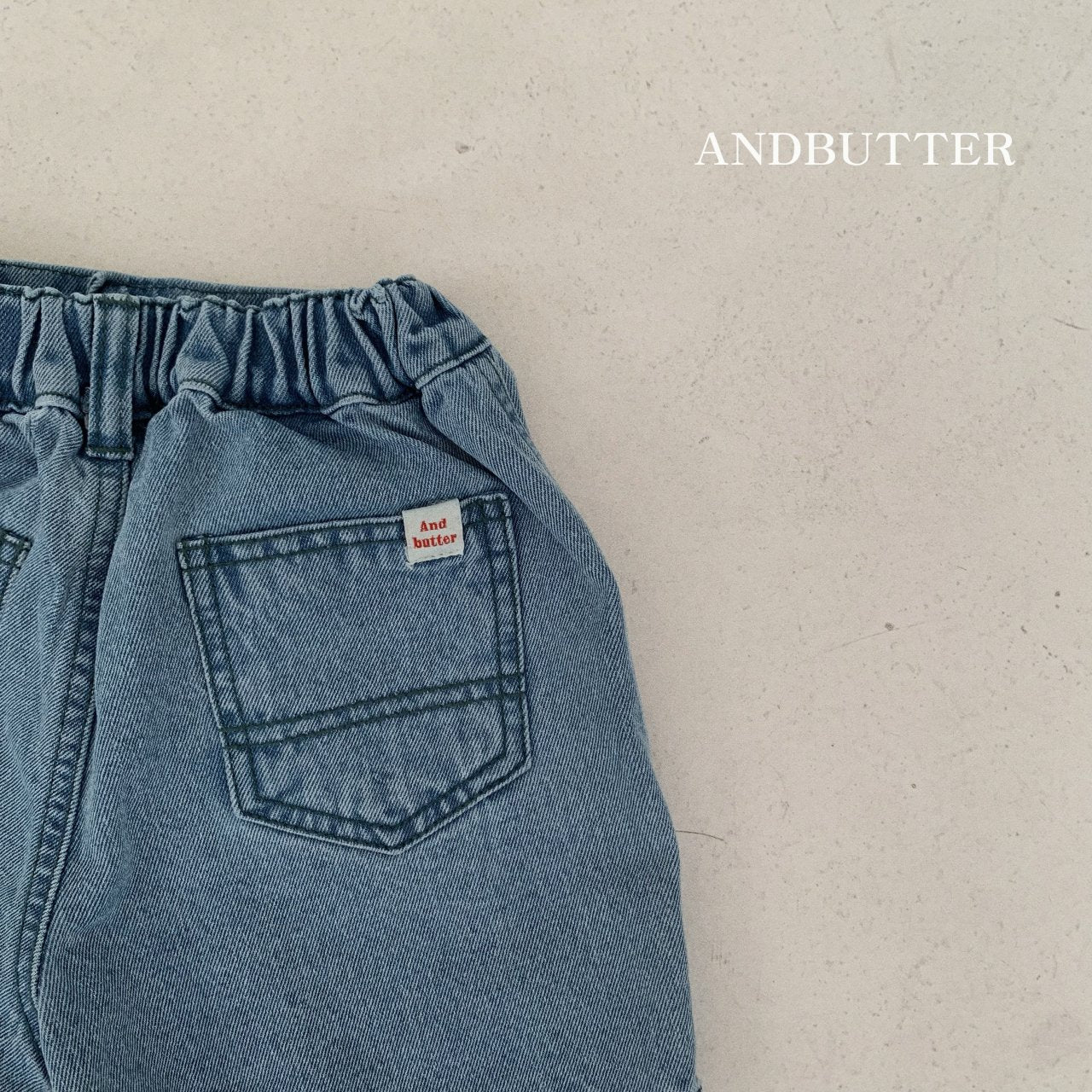 【予約】andbutter ハーフデニムパンツ---an111