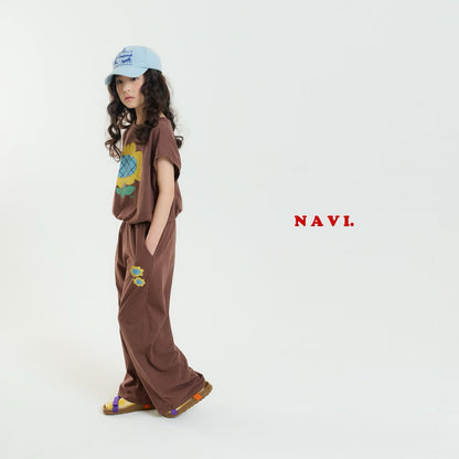 【予約】navi ひまわりTシャツ---na035
