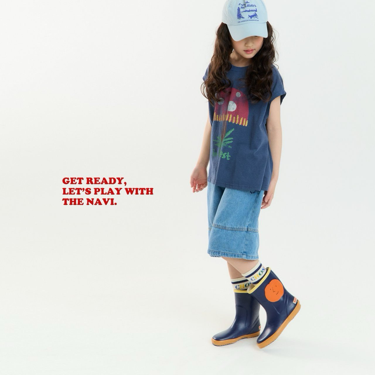 【予約】navi キノコTシャツ---na070