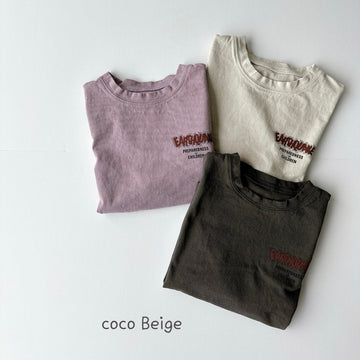 【予約】coco beige ベア5分袖T---c0104