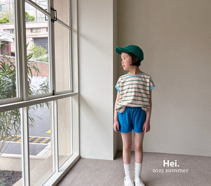 【予約】Hei.配色ボーダーTシャツ---hi021