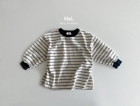 H ë i ブラックボーダーTシャツ☆即納☆---hi816