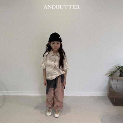 【予約】andbutter ストリングジョガーパンツ---an106