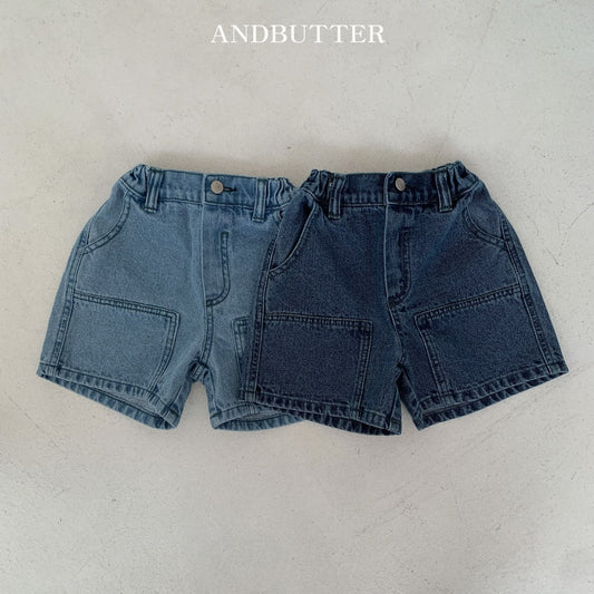 andbutter ハーフデニムパンツ☆即納☆---an111