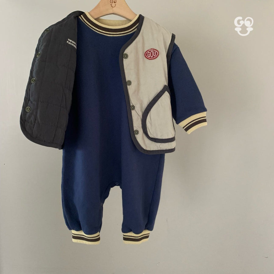 【予約】 GO.U bebe リブラインスーツ---gkb100