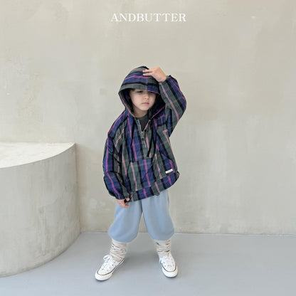 andbutter チェックフードアノラック☆即納☆---an208