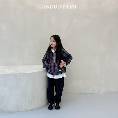 andbutter チェックフードアノラック☆即納☆---an208