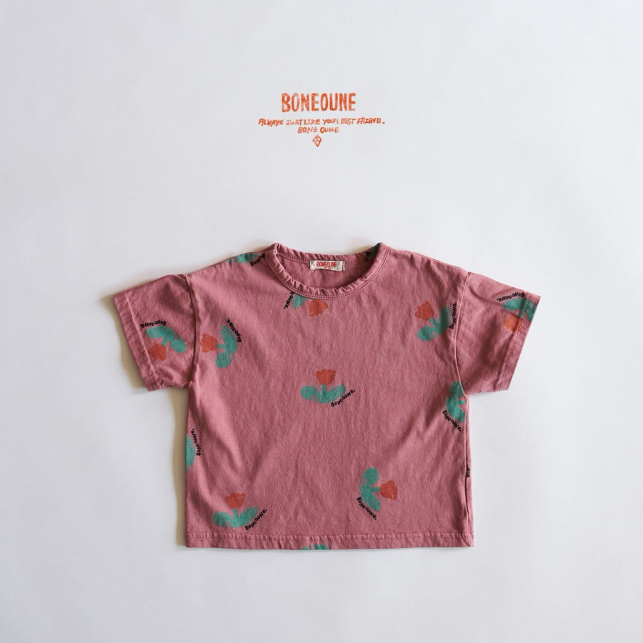 【予約】BONEOUNEフラワーTシャツ---bn609