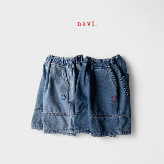 【予約】navi サークルデニムパンツ---na069