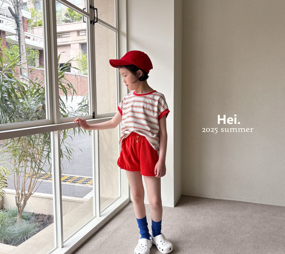 【予約】Hei.配色ボーダーTシャツ---hi021