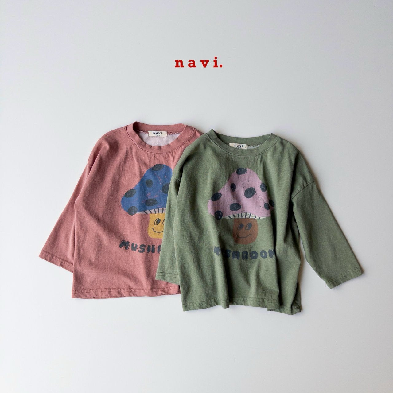 【予約】navi マッシュルームTシャツ---na25s012