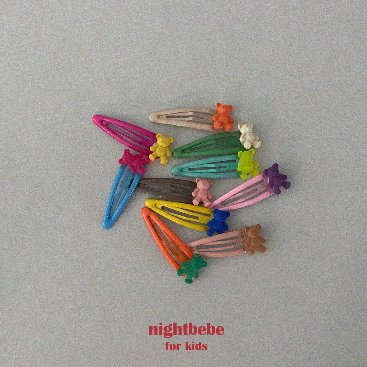 nightbebe クマのパッチンピンset☆即納☆---nt009