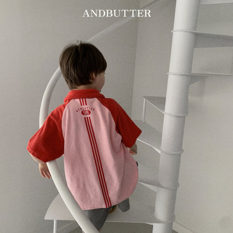 【予約】 andbutter テリー・カラーT---an102