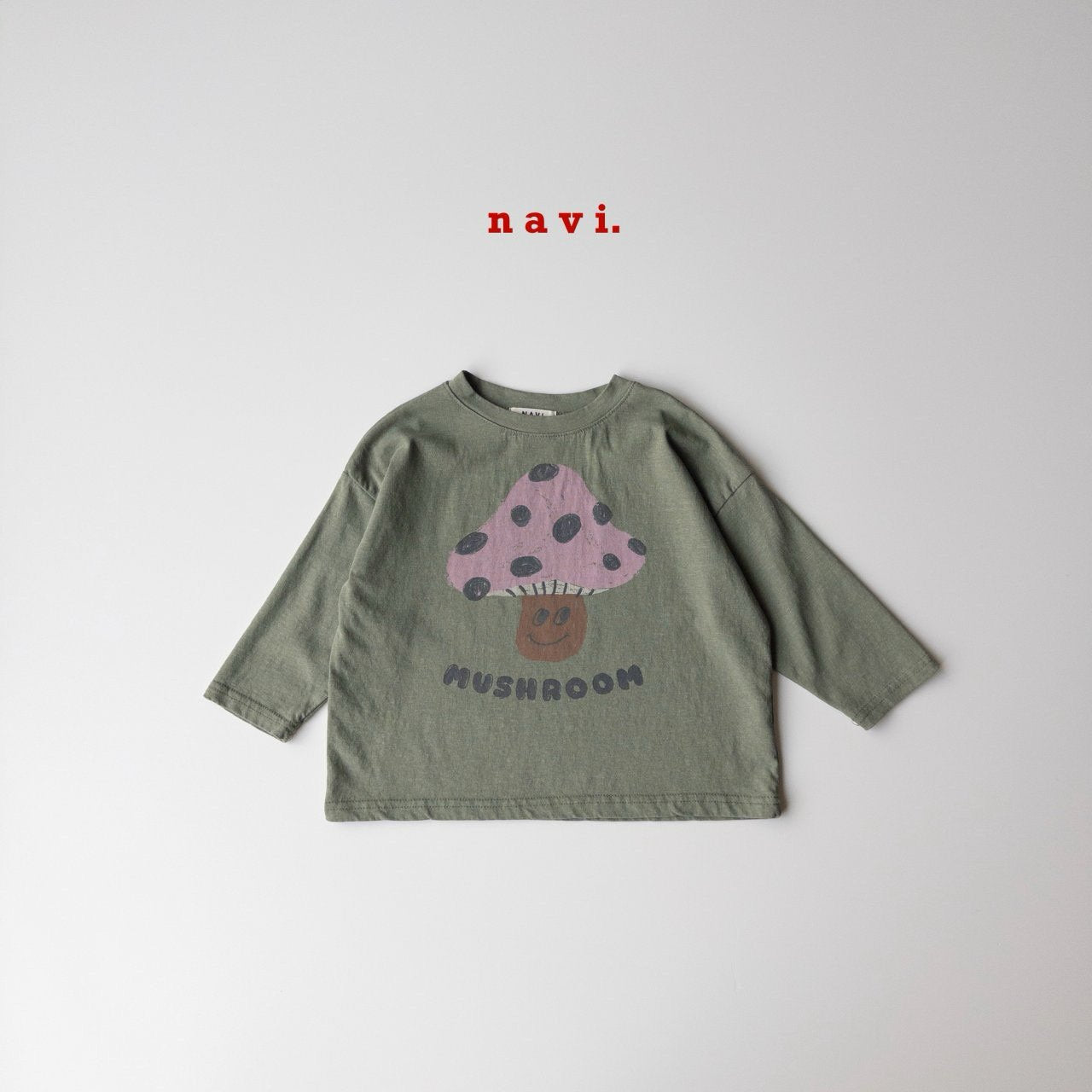 【予約】navi マッシュルームTシャツ---na25s012