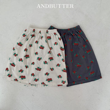 【予約】andbutter ローズスカート---an119