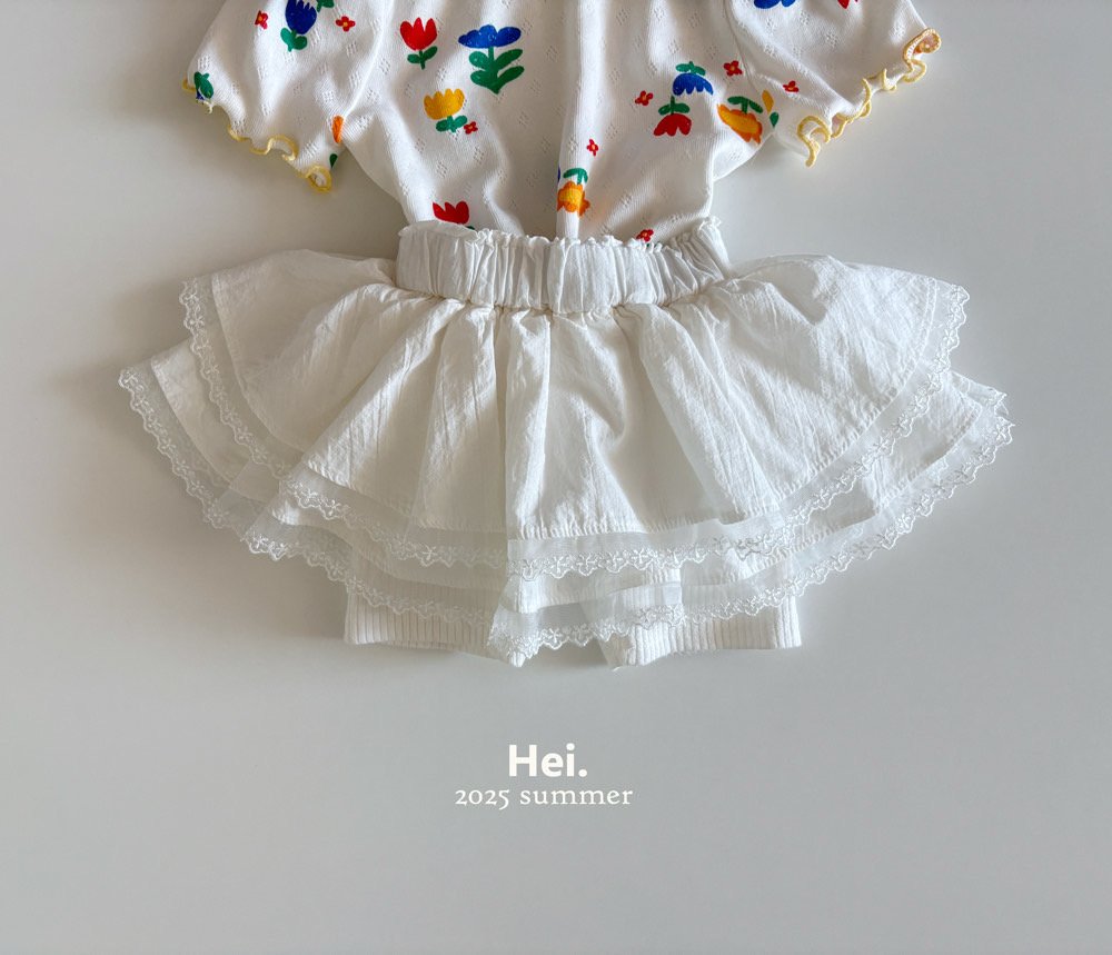 【予約】Hei.レギンス付きレーススカート---hi012