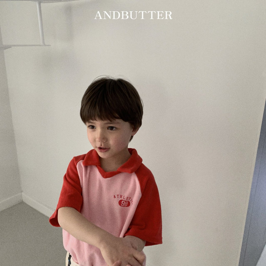【予約】 andbutter テリー・カラーT---an102