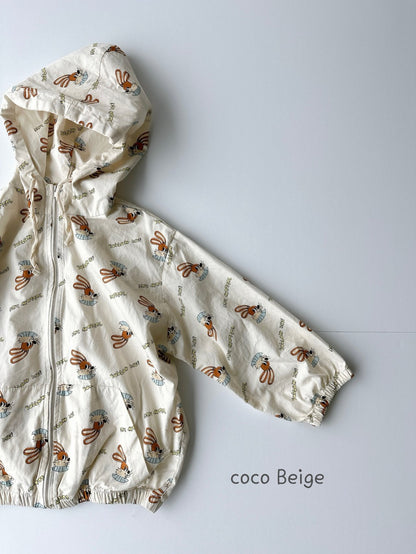 【予約】coco beige ラビットウインドジャンパー---co105