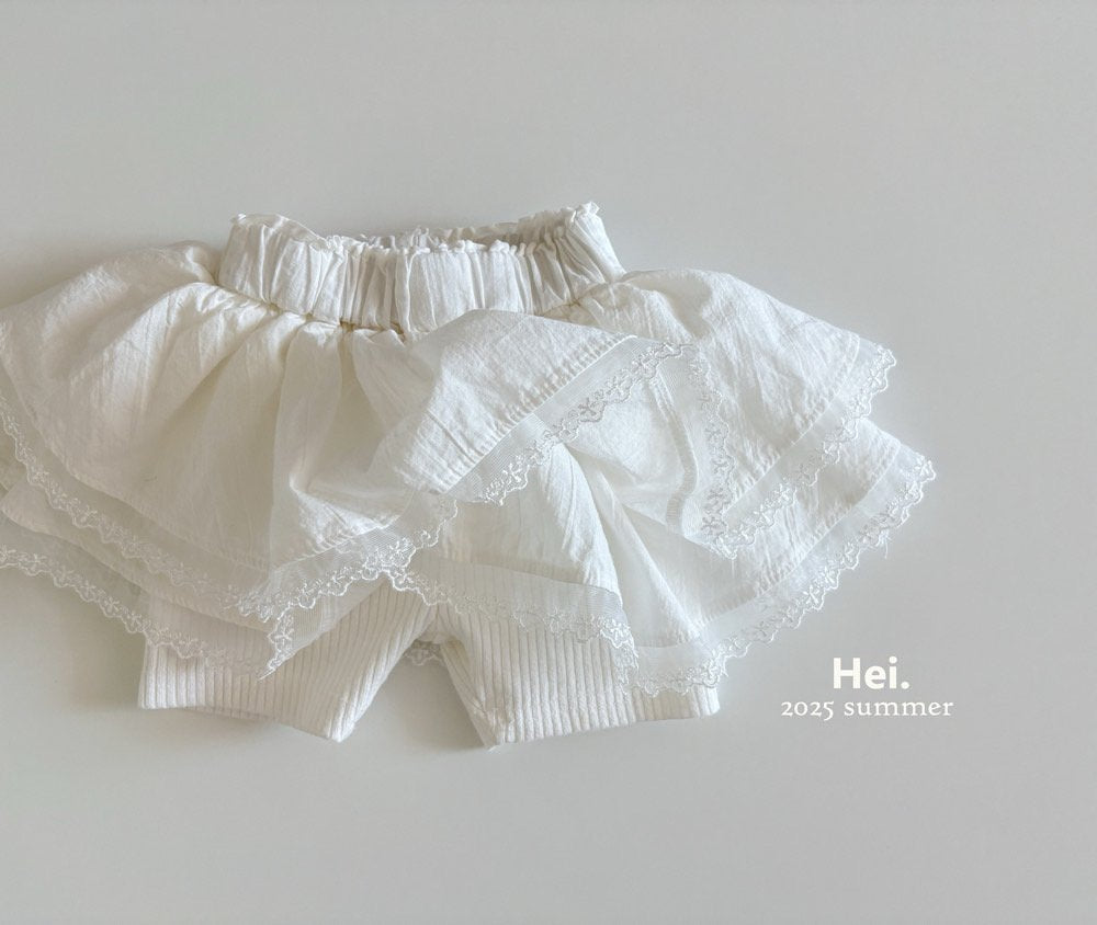 【予約】Hei.レギンス付きレーススカート---hi012