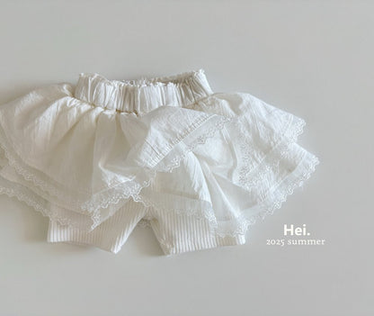 【予約】Hei.レギンス付きレーススカート---hi012