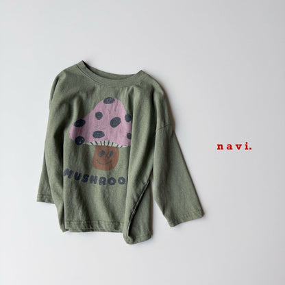 【予約】navi マッシュルームTシャツ---na25s012