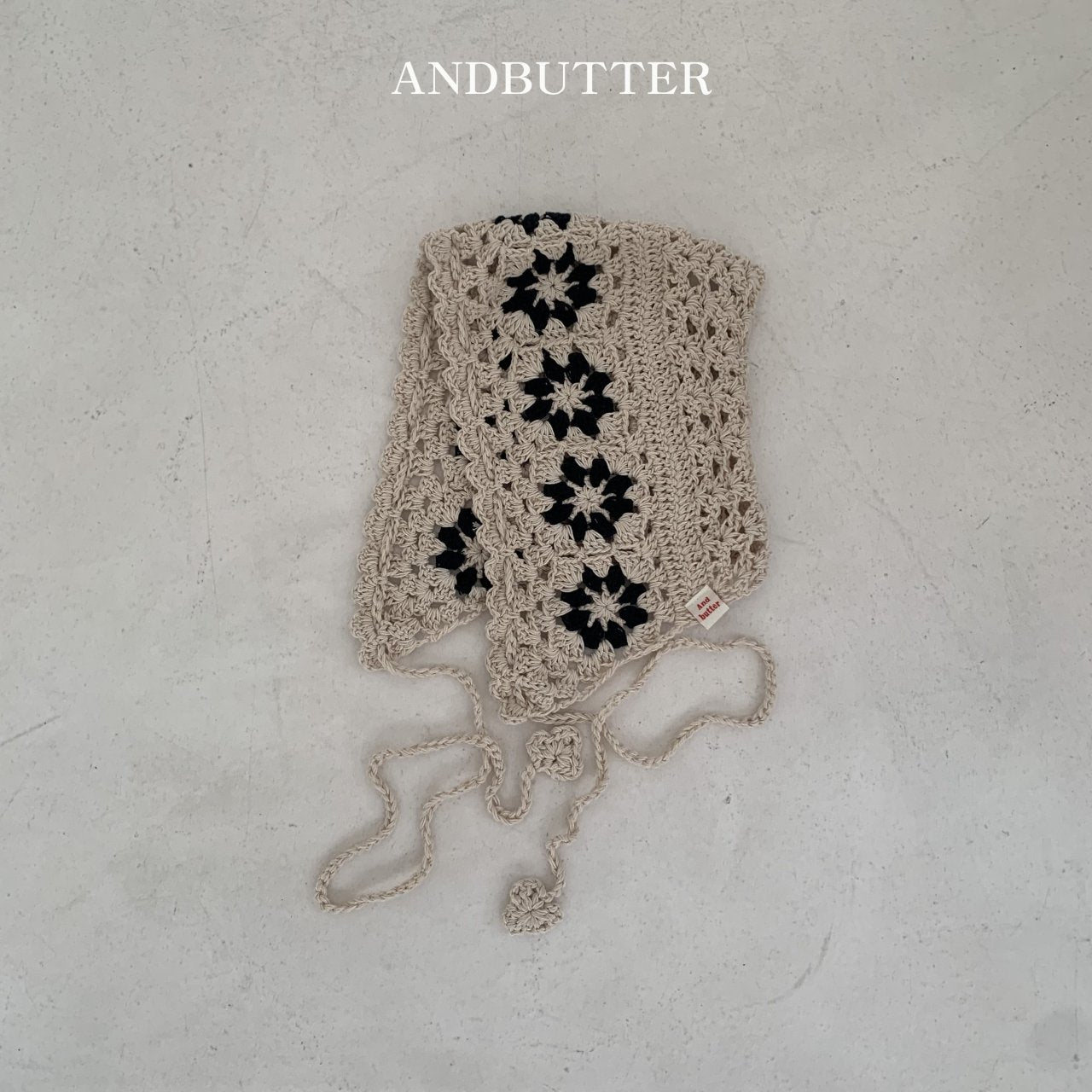 【予約】andbutterフラワーボネット---an125