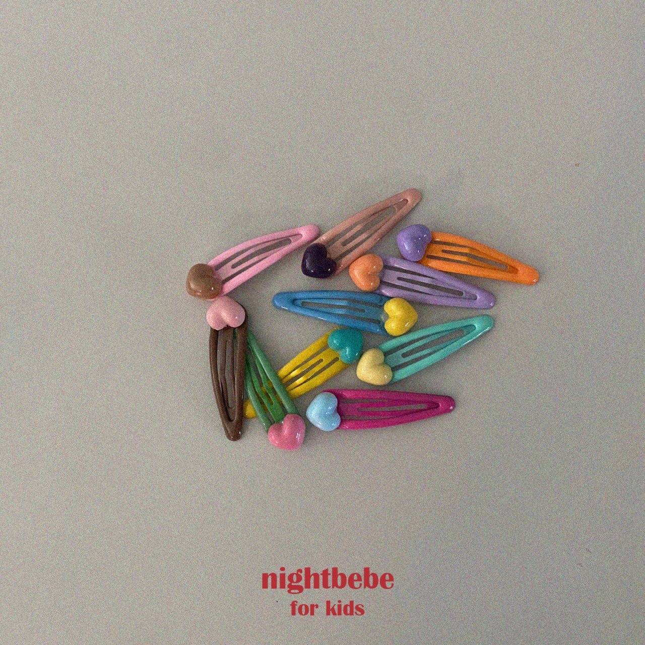 nightbebe ハートのパッチンピンset☆即納☆---nt010