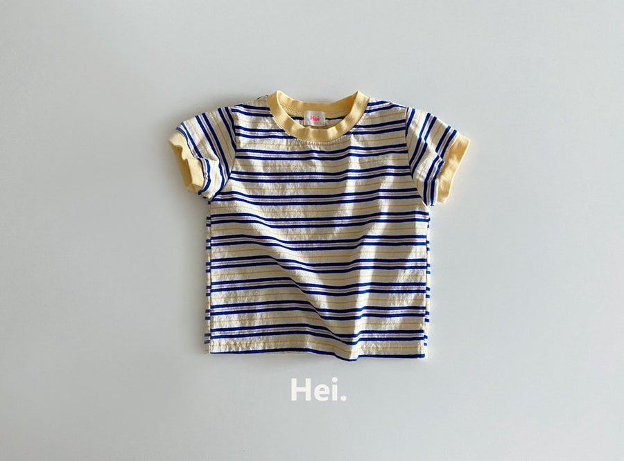 【予約】Hei.カラーボーダーTシャツ---hi703