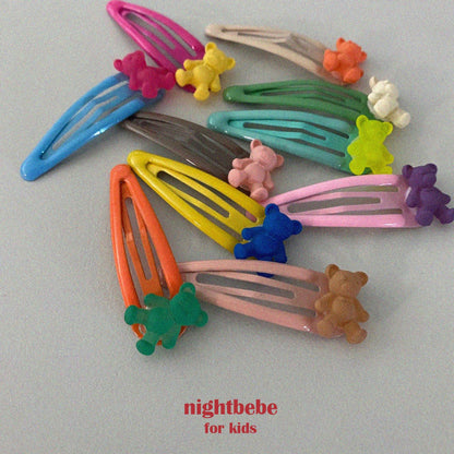 nightbebe クマのパッチンピンset☆即納☆---nt009