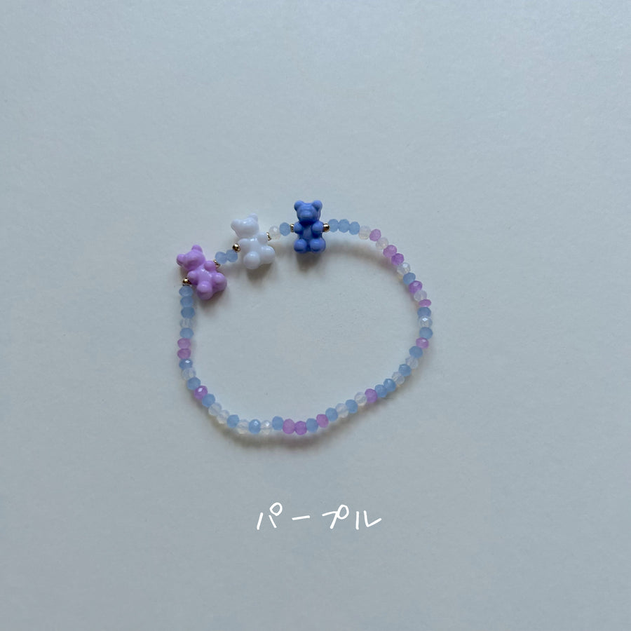 カラフルビーズのブレスレット☆即納☆---bb001