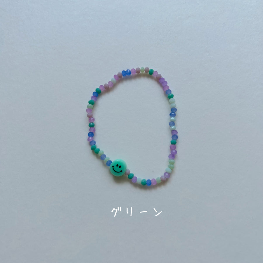 カラフルビーズのブレスレット☆即納☆---bb001