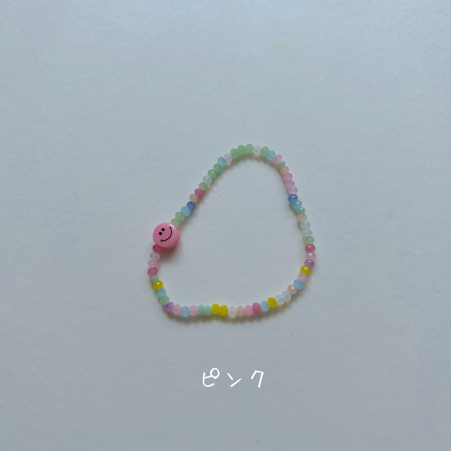 カラフルビーズのブレスレット☆即納☆---bb001