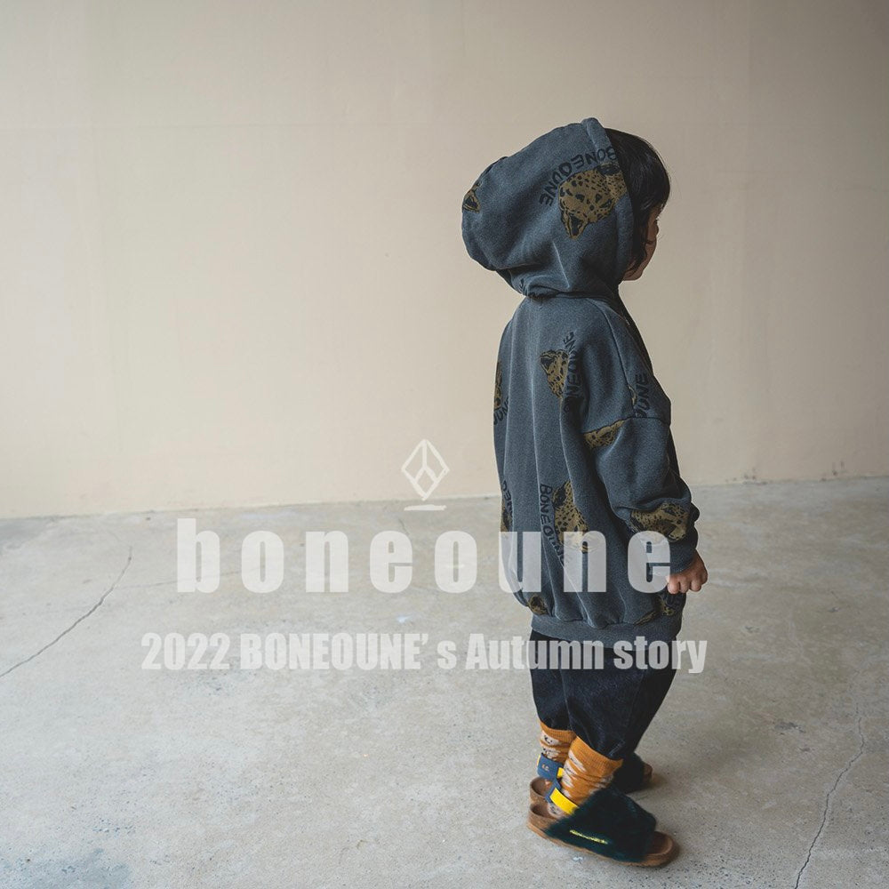 M.Lsize・BONEOUNE チーターボタンフ―ディー☆即納☆---bn303