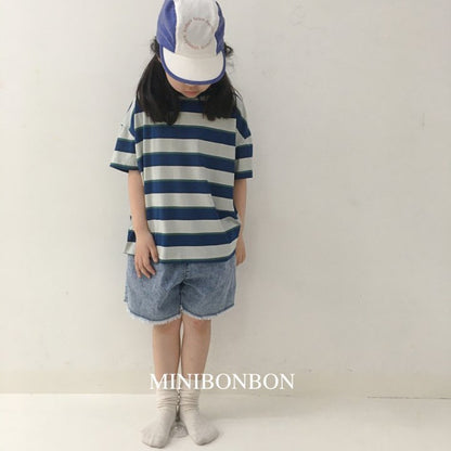 MINIBONBON ボーダーティー☆即納☆---mn017