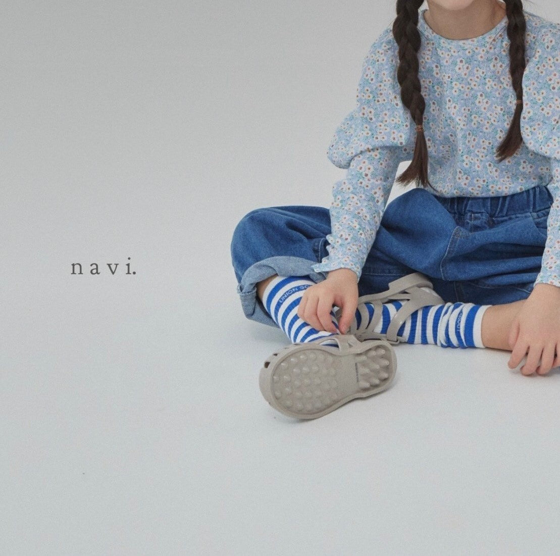 navi-puff sleeve po☆即納☆----NA113