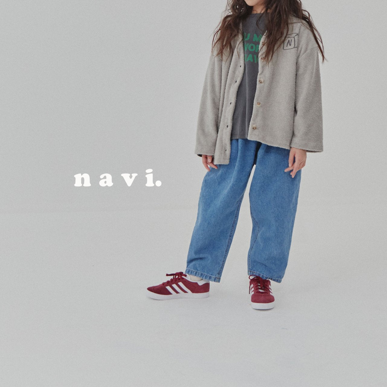 navi フォントTシャツ☆即納☆---na210