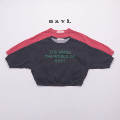 navi フォントTシャツ☆即納☆---na210